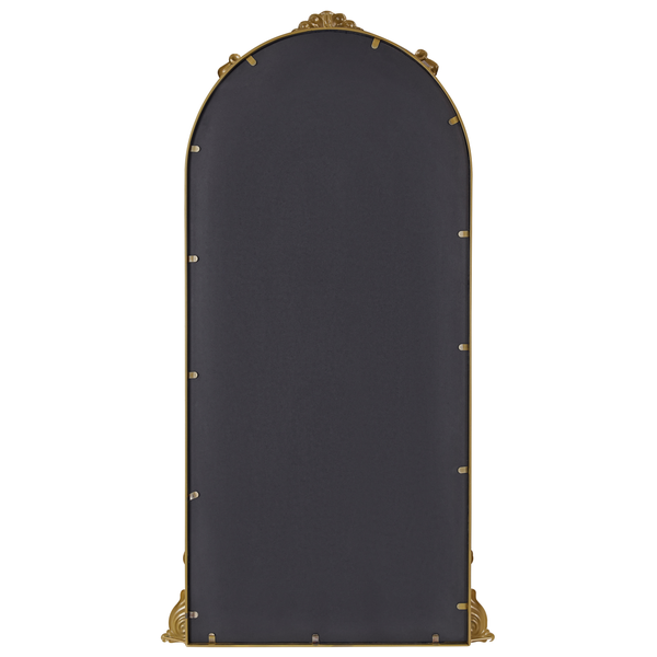 Detailansicht eines Spiegels mit dekorativem Rahmen