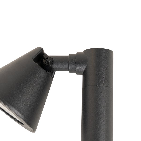 Moderner Außenpfosten schwarz 30 cm IP44 verstellbar - Ciara