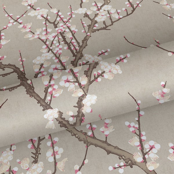 Sanders und Sanders Tapete Blüte Beige und Weiß - 53 cm x 10 m - 640177
