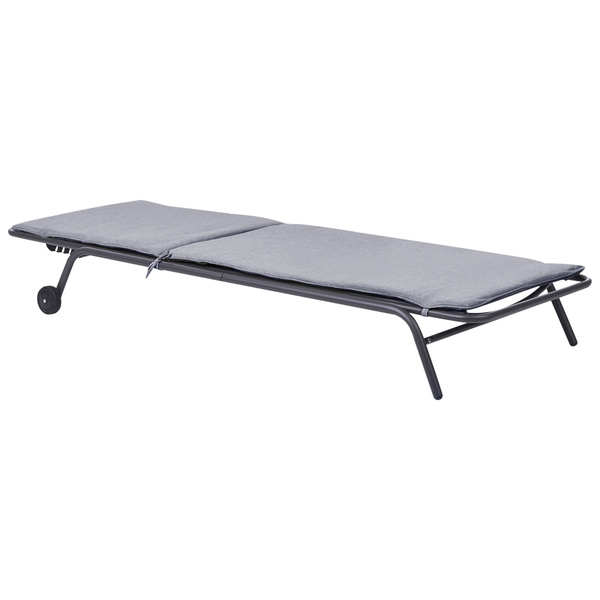 Gartenliege mit Auflage und Rollen