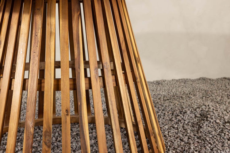 Tucumán Gartentisch Ø150 natur. 150 X 150 X 75 cm