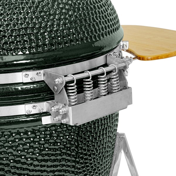 Kamado CL-29 Profi Keramik Grill Grün, Grilldurchmesser 72cm, Grillrostdurchmesser 62cm, BBQ Grillei Holzkohlegrill Grill Keramikgrill