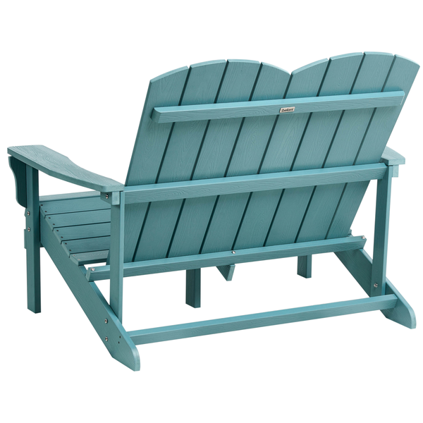 Doppelsitzer Adirondack Gartenbank aus Kunststoff
