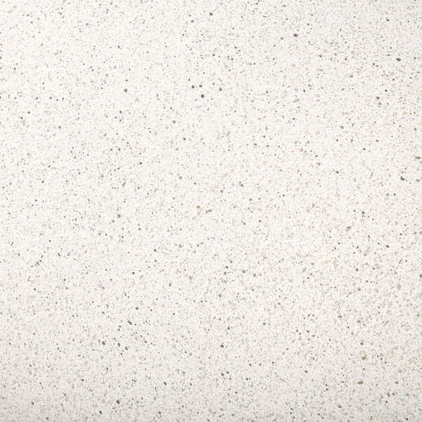 Nahaufnahme einer weißen Arbeitsplatte mit Sprenkeln.