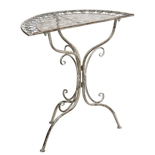 Bistro Set NURRA Metall Grau