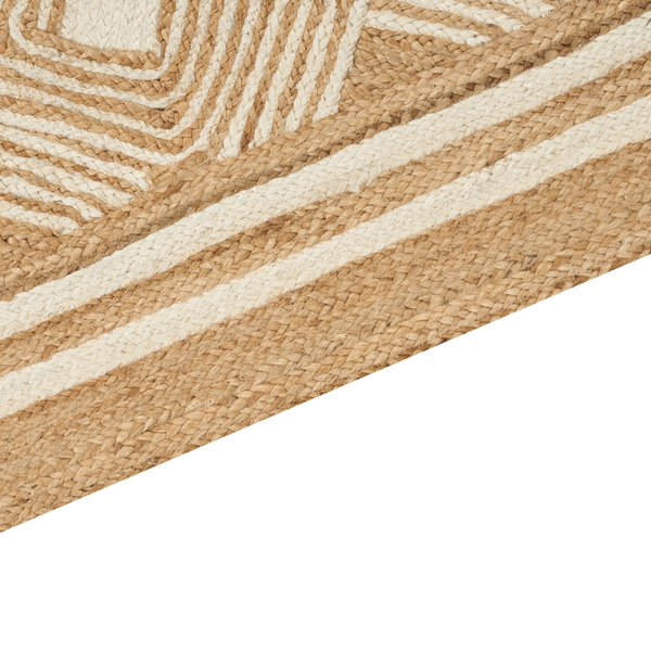 Teppich MENGEN 200 x 300 cm Jute Beige