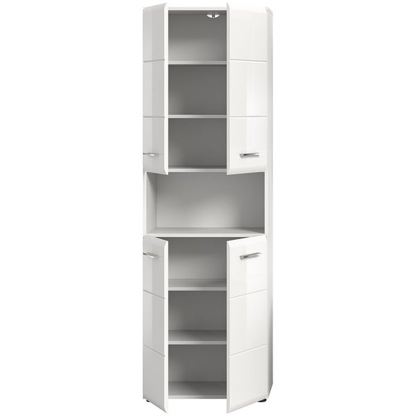 Xonox.home Hochschrank Ice BxHxT 60 x 185 cm x 30 cm Frontfarbe weiß hochglanz