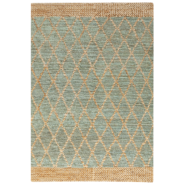 Teppich TELLIKAYA 160 x 230 cm Jute Grün