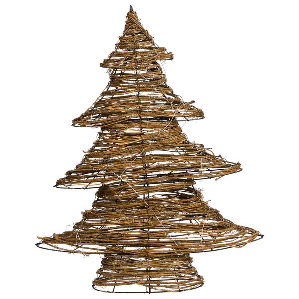 Dekorativer Weihnachtsbaum aus Zweigen für den Innenbereich