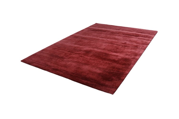 Kurzflor Teppich Dashiell Rot / Violett Uni 200 x 290 cm