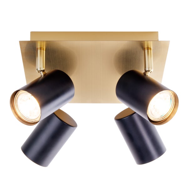 Deckenleuchte mit vier Strahlern