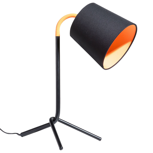 Schreibtischlampe MOOKI verstellbar Metall Schwarz