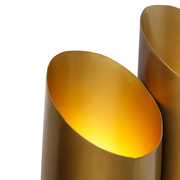 Industrielle Wandleuchte Messing 6 Lichter - Whistle