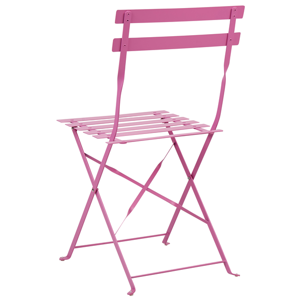Bistro Set klappbar FIORI Metall Rosa