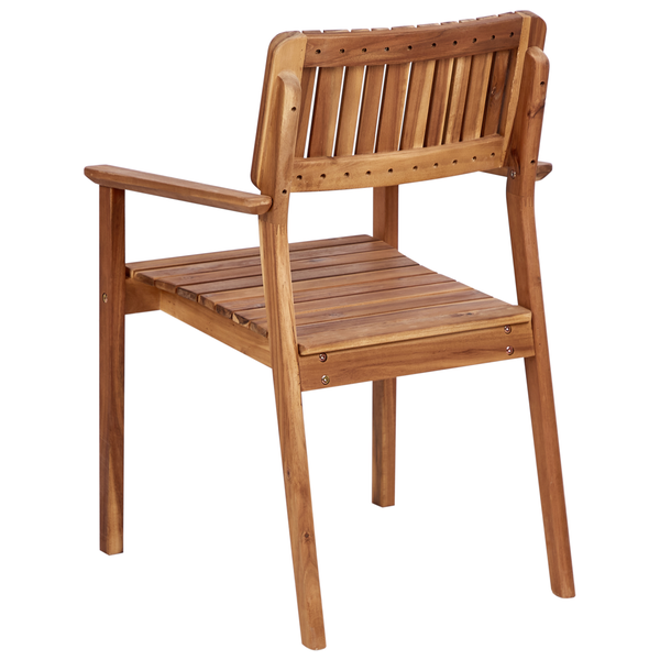 Gartenstuhl 2er Set AGELLO Akazienholz Braun