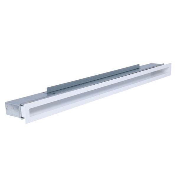 Länglicher Einbau-Lichtkanal aus Metall zur Deckenmontage