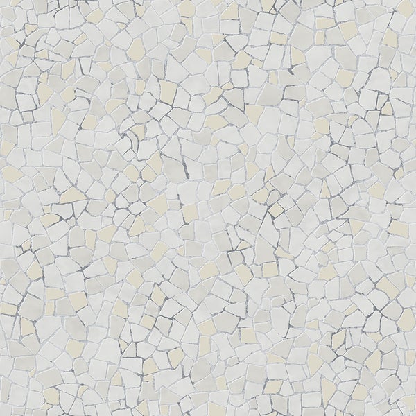 Sanders und Sanders Tapete Mosaik-Fliesen Grau und Beige - 53 cm x 10 m - 640016