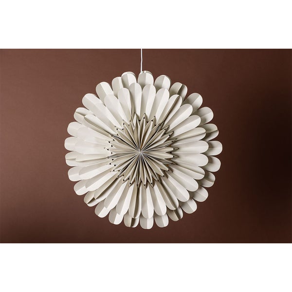 Järvsön Weihnachtsstern mit Licht Papier Ø60 cm Pendelleuchte beige. 60 X 21 X 60 cm