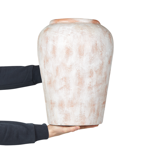 Dekovase MIRI Keramik 42 cm Weiß