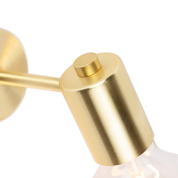 Art Deco Wandleuchte Gold Neigbar - Facil