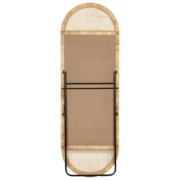 Standspiegel BARGES 150 cm Rattan Naturfarben