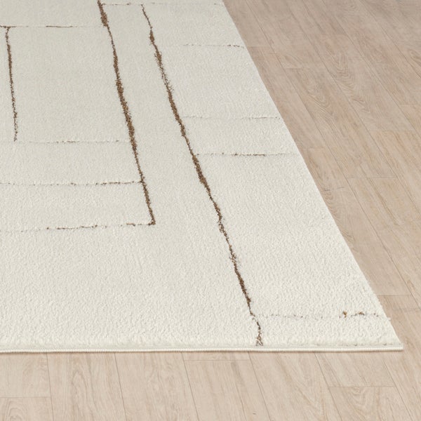 Moderner Skandinavischer Teppich Elfenbein/Terrakotta 200x275 cm LISA