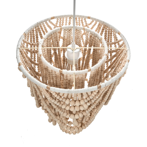 Kronleuchter TURABO Holz Hellbraun