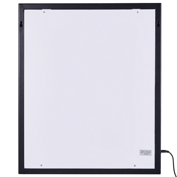 LED-Badezimmer-Spiegel ODENAS 50 cm 60 cm Schwarz