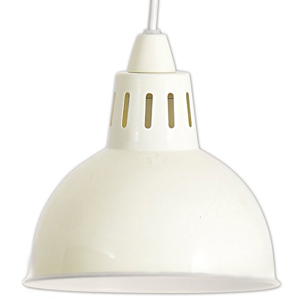 Hängelampe mit Metallschirm