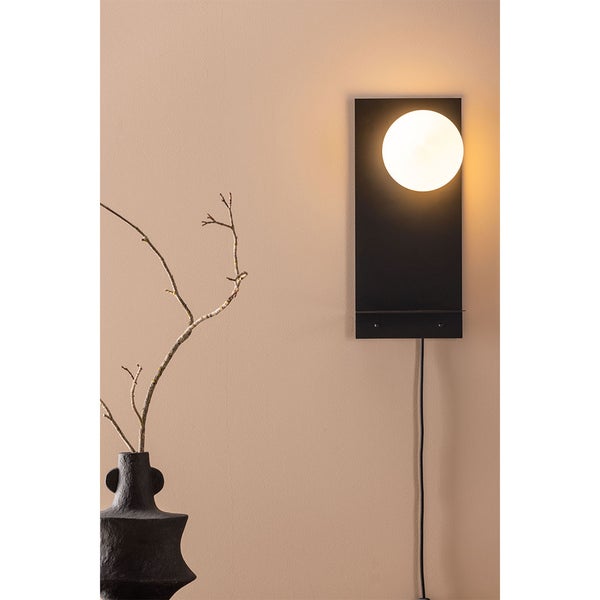 Troyes Beleuchtung Wandlampe 20x17x45cm schwarz. 17 X 20 X 45 cm