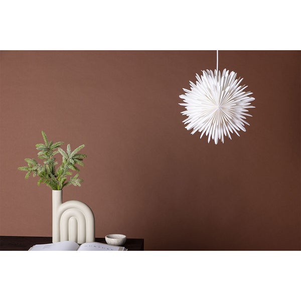 Sälen Weihnachtsstern mit Licht Papier Ø35 cm Pendelleuchte weiß. 35 X 18 X 35 cm