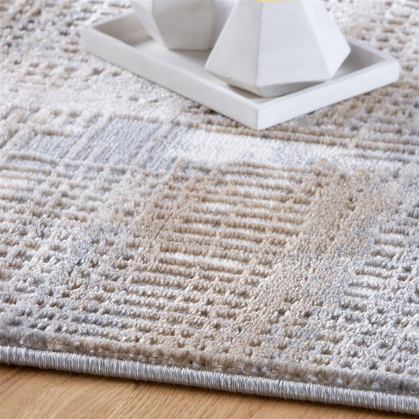 Kurzflor Teppich Kofi Taupe Modern, Used-Look 120 x 170 cm
