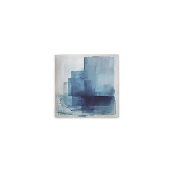 Abstraktes Leinwandbild mit geometrischen Formen