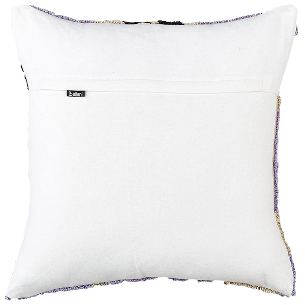Kinderkissen aus Baumwolle, Blumenmuster 45 x 45 cm Lila 2er-Set SOAPWORT