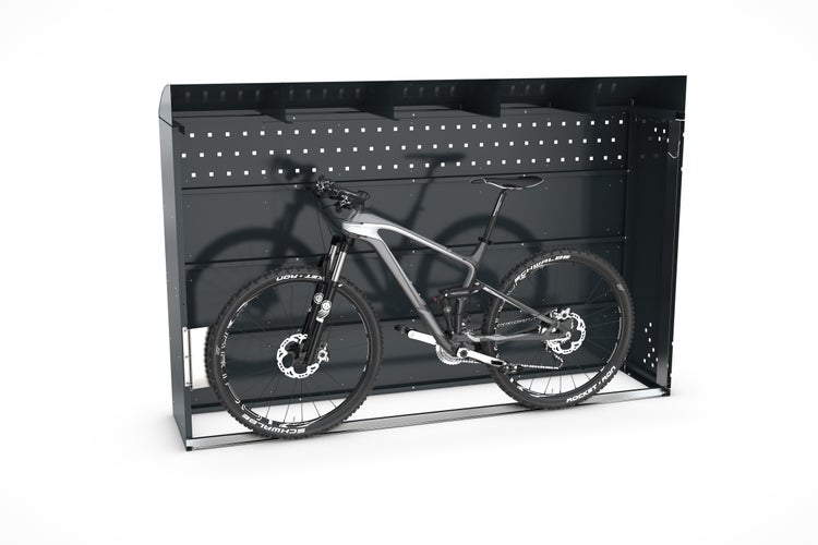Fahrradgarage BikeBox 1 Bogendach AE ohne Seitenwand