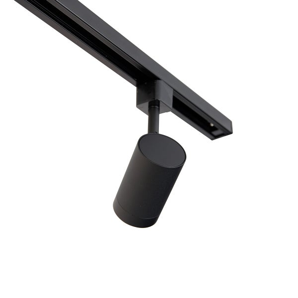 Modernes 1-Phasen-Schienensystem mit 4 Spots schwarz - Jeana