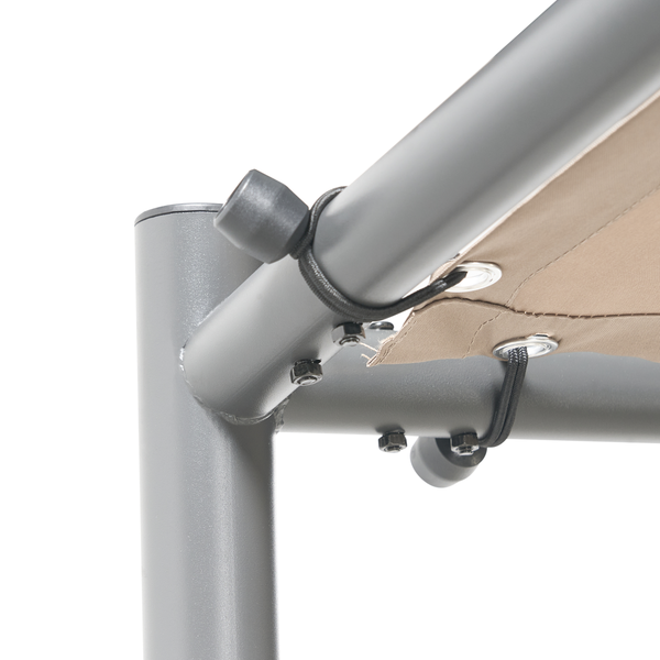 Pavillon VIMINO Metall 282 cm 294 cm Taupe