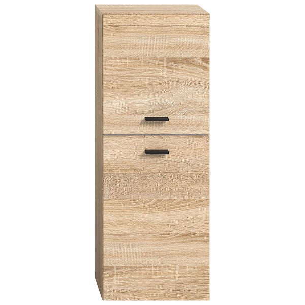 Boston Badschrank 2 Türen Eiche Dekor. 30 X 29 X 80 cm