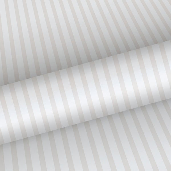 Sanders und Sanders Tapete Streifen Beige und Weiß - 53 cm x 10 m - 640593
