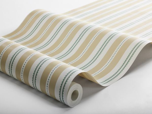 Borastapeter Tapete Streifen Gelb und Grün - 53 cm x 10.05 m - 662569