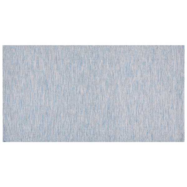Teppich hellblau 80 x 150 cm Kurzflor DERINCE