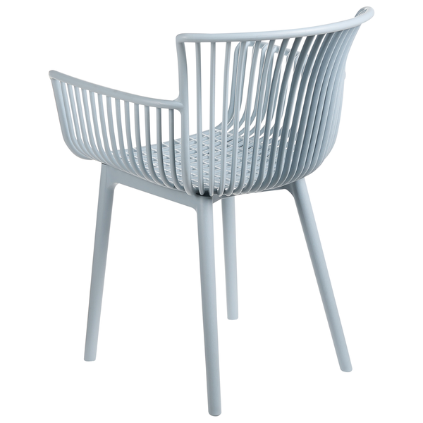 Gartenstuhl 4er Set PESARO Hellblau