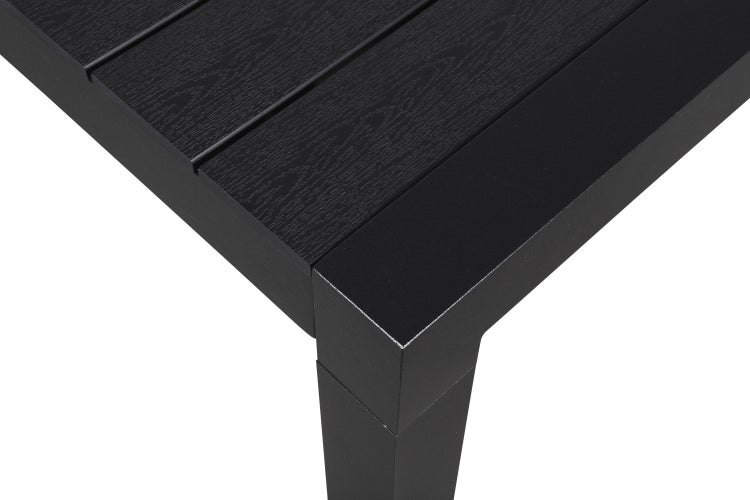 Efour Gartentisch , inkl. 1 Zusatzplatte L 205/275 cm schwarz/schwarz. 275 X 100 X 76 cm