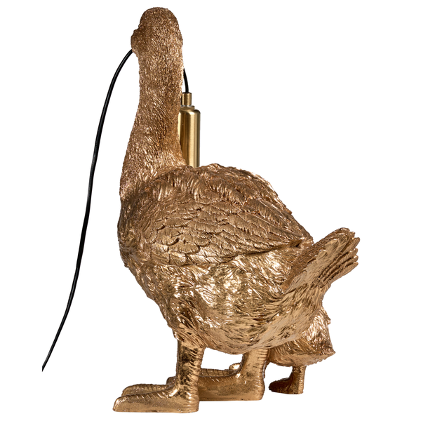 Dekorative Gänselampe aus Kunstharz