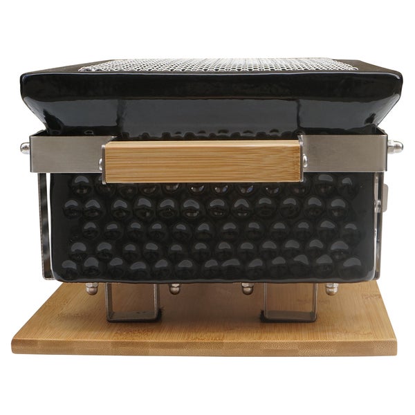 Hibachi Tischgrill, Japanische Art Holzkohle, Keramik Tischgrill, Schwarz, BBQ Kohlegrill, Mini Grill mit Holzkohle