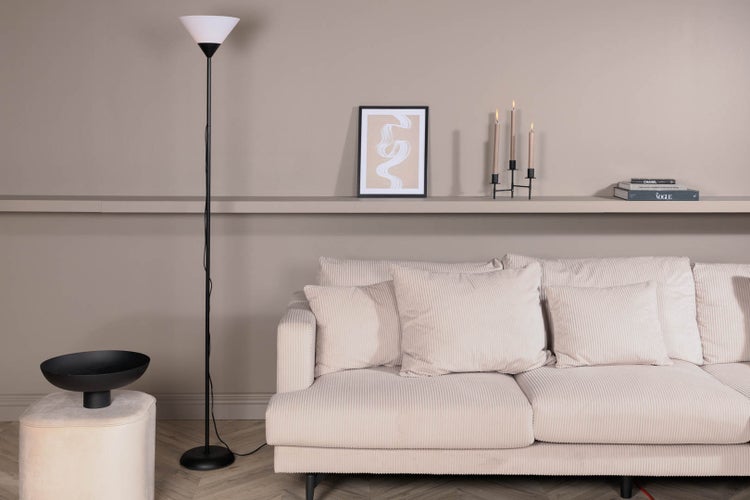 Batang Beleuchtung Stehlampe 25,4x25,4x178cm Kunststoff schwarz, weiß. 25 X 26 X 178 cm
