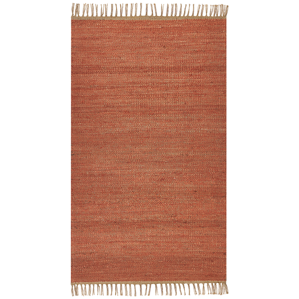 Teppich LUNIA Hellrot 80 x 150 cm Jute
