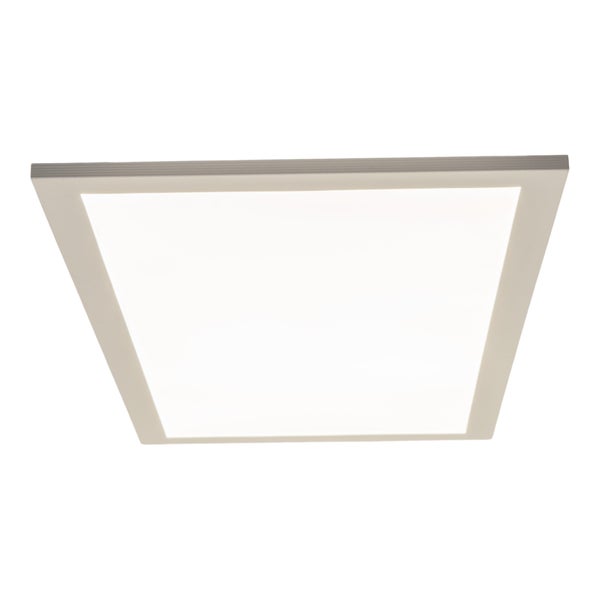 LED Aufbaupanel NICOLA, Aufbauleuchte aus Metall und Kunststoff mit fest verbauten LEDs in neutralweiß, Panel für Innenräume 29,5 x59,5 cm