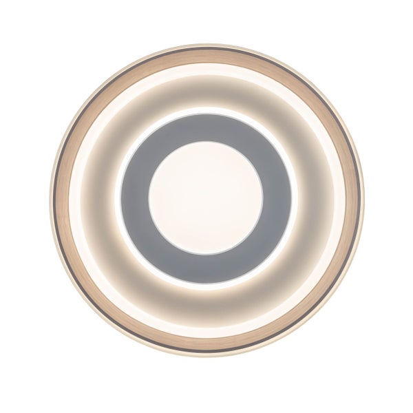 Runde Deckenleuchte mit konzentrischen Kreisen