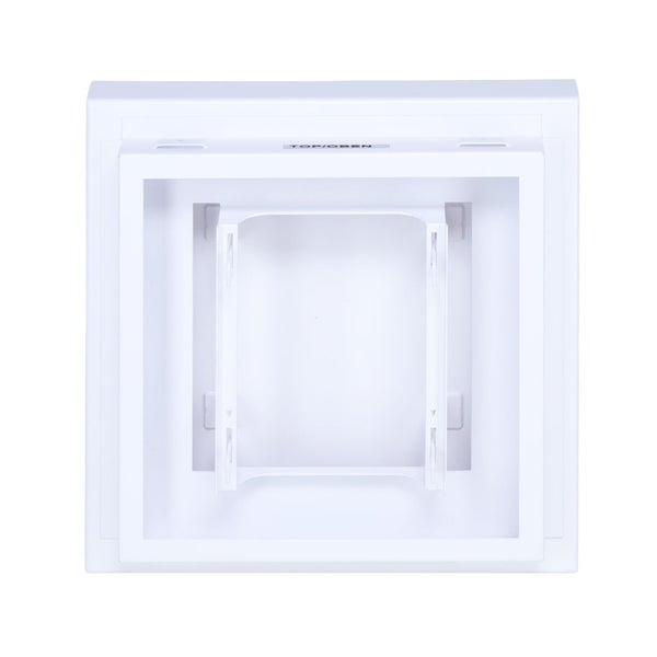 Quadratischer Wandadapter für Rauchwarnmelder aus Kunststoff zur Montage